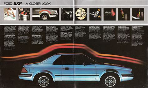 1982 Ford EXP Brochure