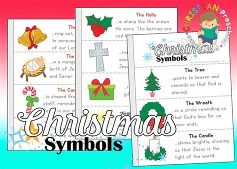 Symbols of Christmas Printables - Christian Preschool Printables