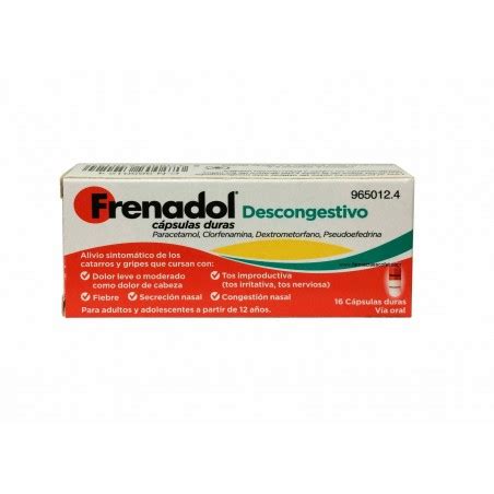 Frenadol descongestivo 16 capsulas