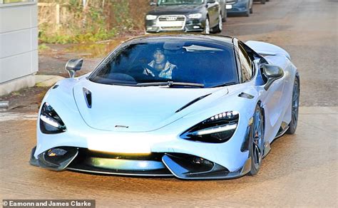 Marcus Rashford arrives to Carrington in his brand new £280,000 McLaren ...