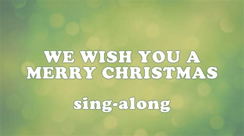 We wish you a Merry Christmas (sing-a-long) - YouTube