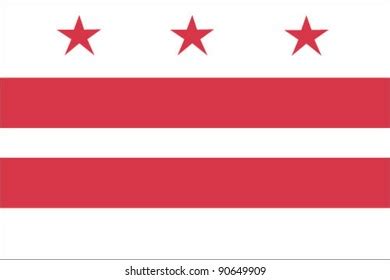 District Columbia Flag Stock Vector (Royalty Free) 90649909 | Shutterstock