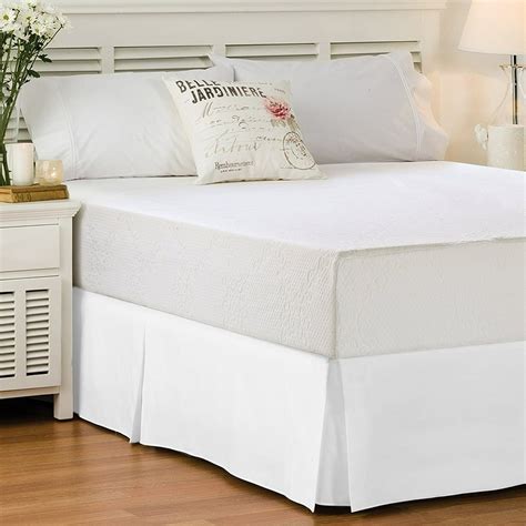 Lux Decor Collection Bed Skirt (King, White) - Hotel Quality Long ...