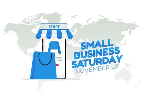 vector graphic of small business saturday good for small business saturday celebration. flat ...