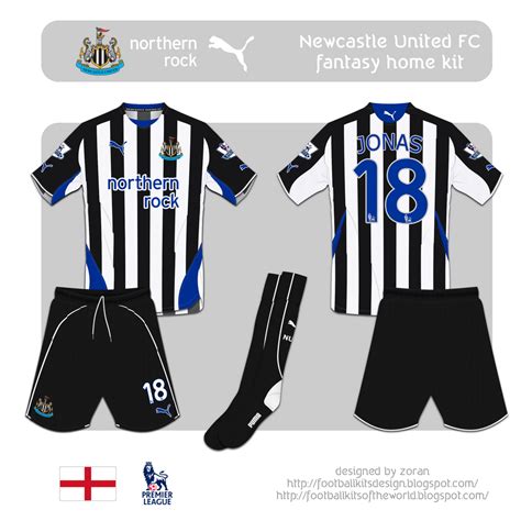 football kits design: Newcastle United F.C. fantasy kits