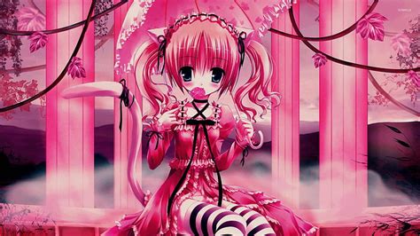 1080P free download | Kawaii Anime Girl In Pink Pillars, Nightmare ...