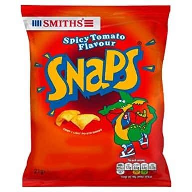 Smiths Snaps Spicy Tomato Flavour (21g x 30 Bags) - Rainford Online Trading