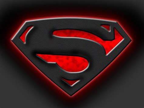 Black and Red Superman Logo