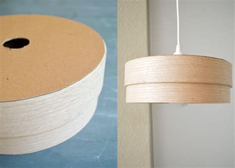 Make this DIY wood veneer light pendant! | Diy light fixtures, Wood light fixture, Diy lamp