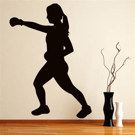 Female Boxer Boxing Sports Wall Sticker