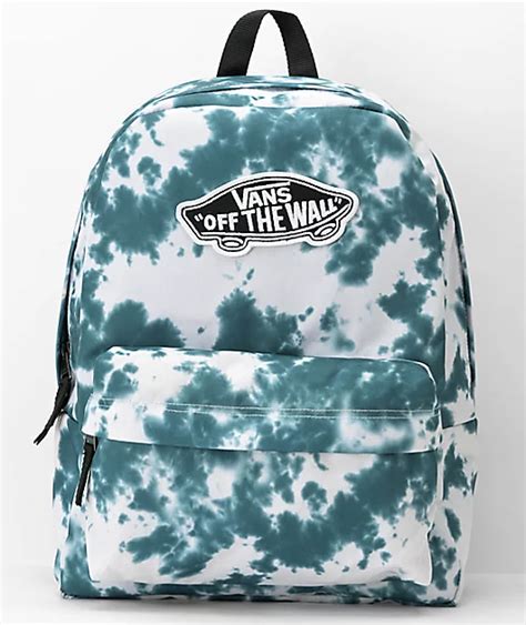 Vans Realm Deep Teal Tie Dye Backpack