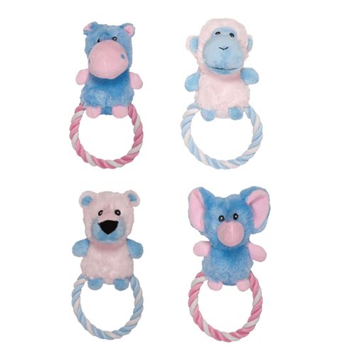 Chomper Toy Puppy Plush Rope Ring - Petworkz