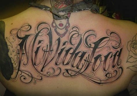 Mi vida loca | Back tattoo, Tattoo lettering, Girl back tattoos