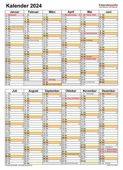 Kalender 2024 Word Zum Ausdrucken 19 Vorlagen Kostenlos | Images and Photos finder