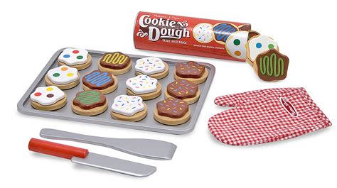 Melissa & Doug – Wooden Play Food Slice & Bake Cookie Set – Toybies