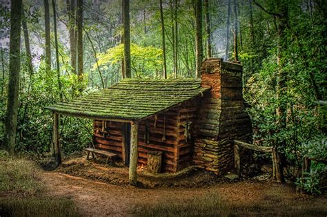 Log Cabin Appalachian Mountains Forest Cabin Smoky | Etsy | Cabins in the woods, Forest cabin ...