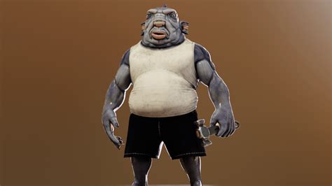 Fishman (character concept) : r/ZBrush