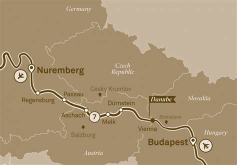 Scenic Danube Map