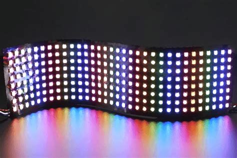 Cyan Infinite | Scrolling text with flexible 32x8 RGB LED Matrix