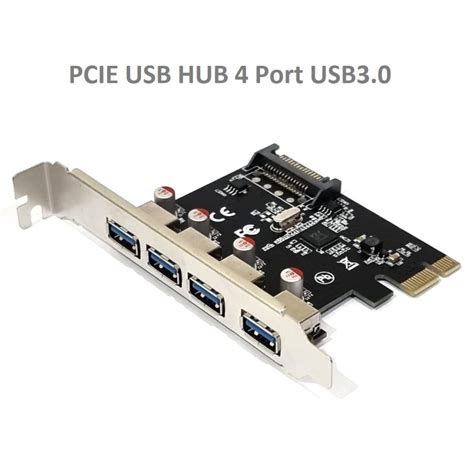 Jual PCIe USB 4 Port USB 3.0 PCI Express Internal x1 High Speed PCI USB | Shopee Indonesia