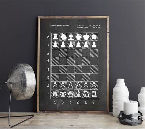 Chess Decor Chess Wall Art Chess Poster WB500 | Etsy