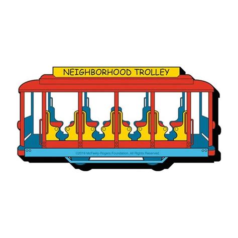 Mister Rogers 802414 Mister Rogers Neighborhood Trolley Magnet ...