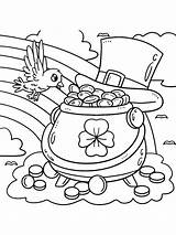 Pot Of Gold coloring Page  Free Printable sketch template