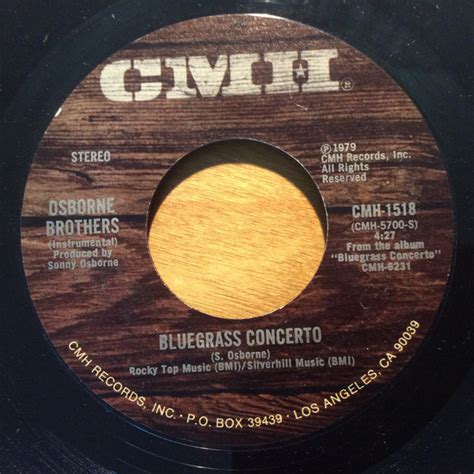 The Osborne Brothers - Bluegrass Concerto | Releases | Discogs