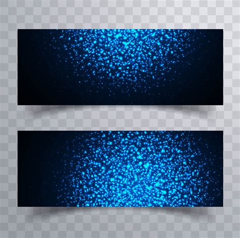 Abstract blue glitter bright banner set vector 256703 Vector Art at Vecteezy