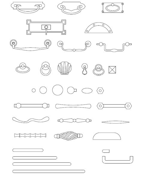 Glass Door Handle Autocad Block - Glass Door Ideas