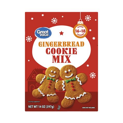 Great Value Holiday Gingerbread Cookie Mix, 14 oz - Walmart.com - Walmart.com