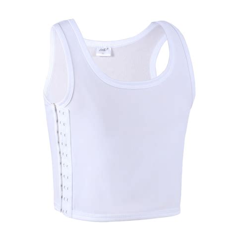 JARAZIN Chest Binder for Women Hook Mesh Breast Binder Bra Corset ...