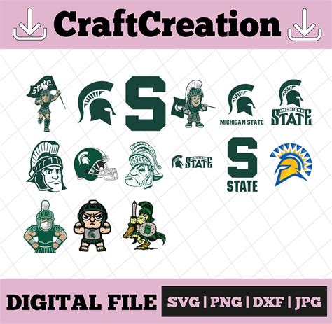 15 Files Michigan State Football svg, Michigan State New Des | Inspire ...