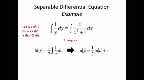 Separable Differential Equations Tutorial - YouTube