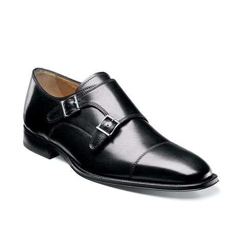 Florsheim Classico Monk Strap Shoes in Black for Men | Lyst