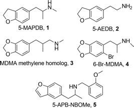 Chemical structures of the five substituted phenethylamine derivatives. | Download Scientific ...