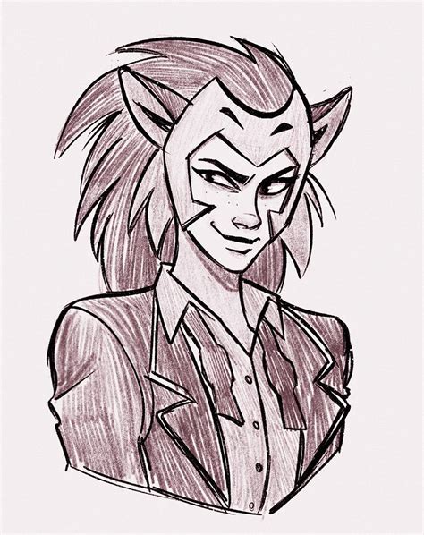 [Fan Art] lil' sketch of Catra I did a while ago. Thought I'd share here. : r/PrincessesOfPower