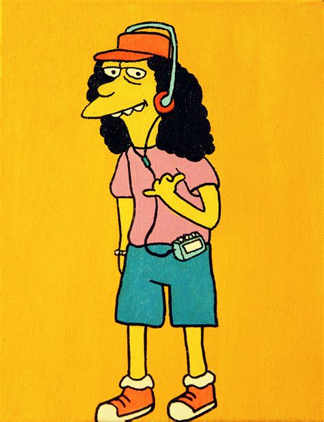 Otto the Simpsons Acrylic Painting - Etsy