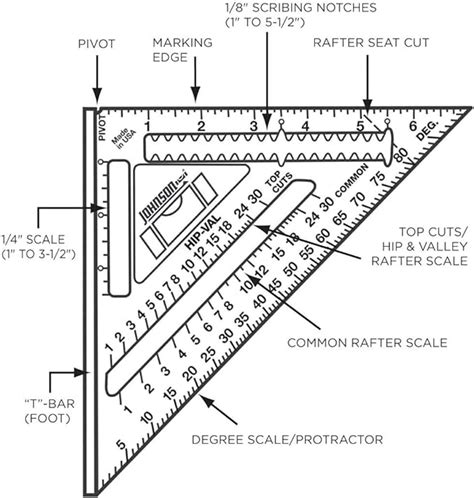 7 in. Aluminum Rafter Angle Square - ToolPro