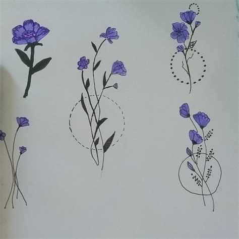 Violets | Violet flower tattoos, Purple flower tattoos, Flower tattoo