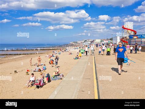 Hunstanton beach norfolk Hunstanton town North Norfolk coastal town ...