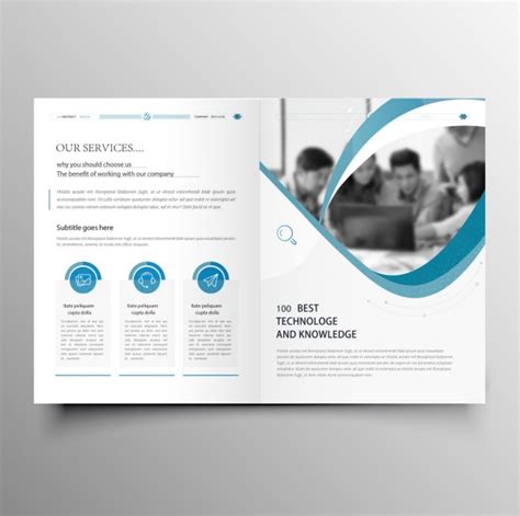 Modern professional company brochure template Vectors images graphic art designs in editable .ai ...