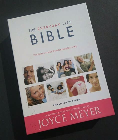 Everyday Life Bible by Joyce Meyer BURGUNDY LEATHER Amplified Gold Edges Ribbon in 2020 | Joyce ...