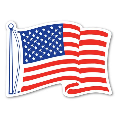 American Flag Mini Waving Magnet | Magnet America