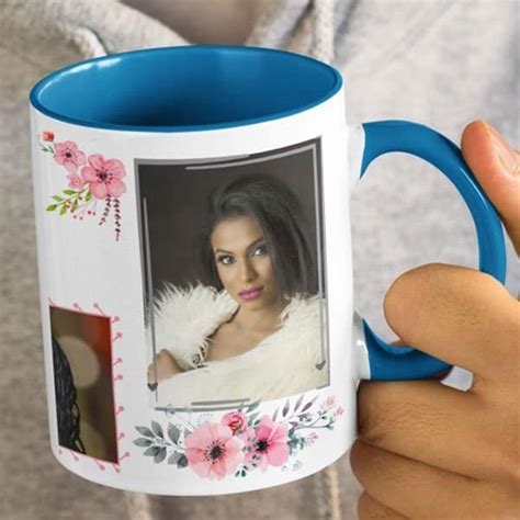 Happy Happy Birthday - Coffee Mug Print With 3 Photos - Personalized Gifts