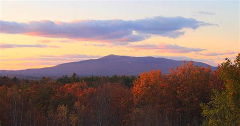 Mount Monadnock Autumn Sunset Photograph by John Burk - Fine Art America