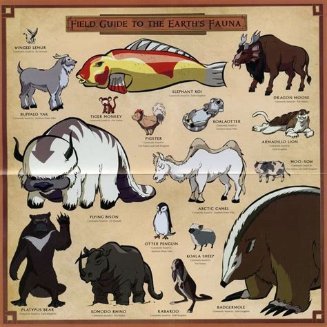 an illustrated poster with animals and their names