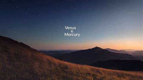 Closest Mercury-Venus Conjunction in 2021 | Star Walk