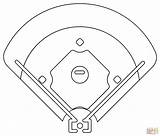 Baseball Diamond Coloring Page  Free Printable Coloring Pages sketch template