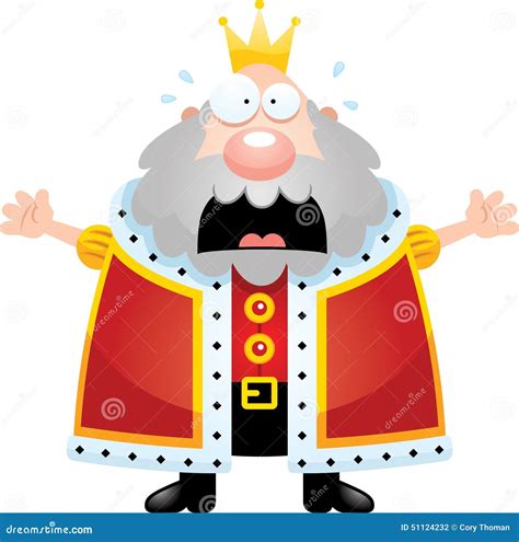 Scared Cartoon King Stock Vector - Image: 51124232